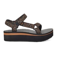 Sandale flatform cu animal print Universal