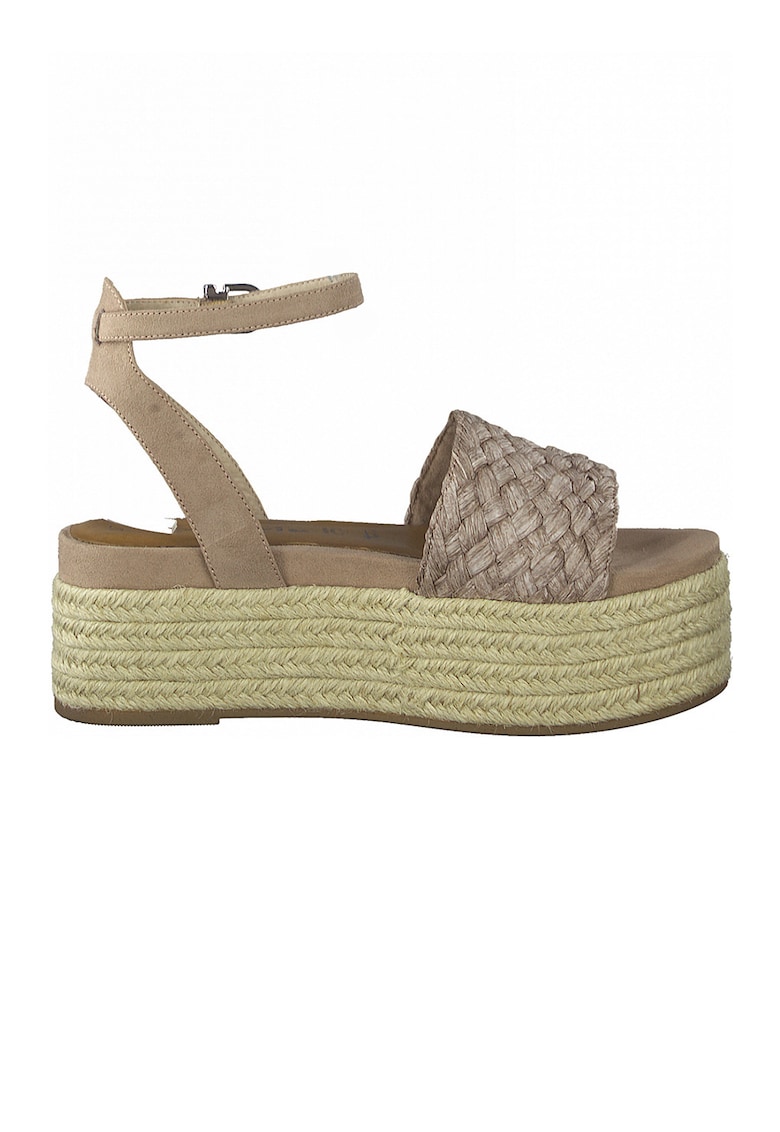 Sandale flatform cu aspect impletit 1 Sandale flatform cu aspect impletit