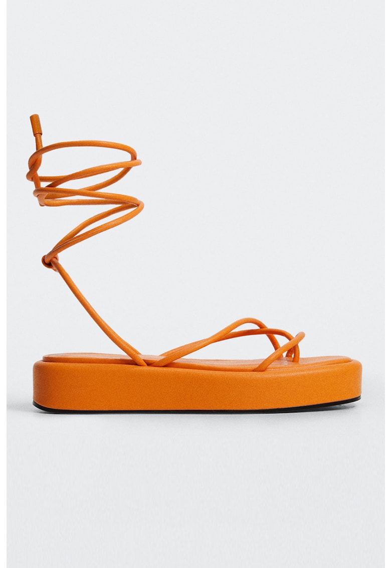 Sandale flatform cu bareta infasurabila Tube 1 Sandale flatform cu bareta infasurabila Tube