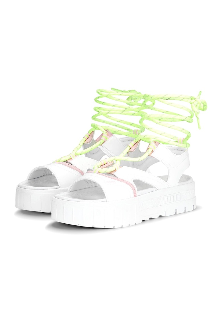 Sandale flatform cu barete infasurabile Mayze 1 Sandale flatform cu barete infasurabile Mayze