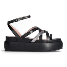 Sandale flatform cu barete multiple