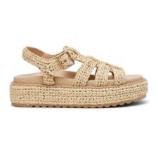 Sandale flatform cu design impletit