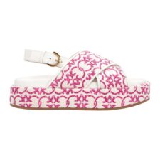 Sandale flatform cu design jacquard