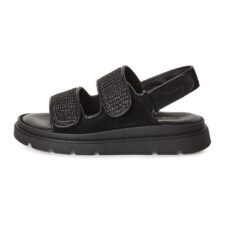 Sandale flatform cu garnituri de piele