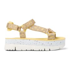 Sandale flatform cu inchidere velcro Oruga Up