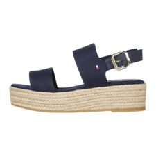 Sandale flatform de bumbac