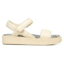 Sandale flatform de piele ecologica cu velcro Halden
