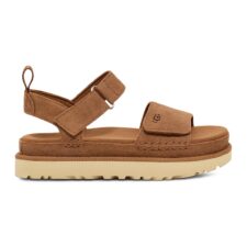 Sandale flatform de piele intoarsa Goldenstar