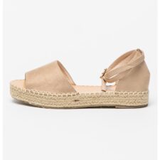 Sandale flatform de piele intoarsa sintetica Kaira