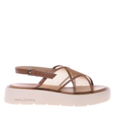 Sandale flatform de plasa cu garnituri de piele