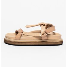 Sandale flatform din piele Tied Together