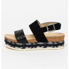 Sandale flatform din piele ecologica