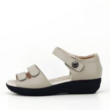 Sandale gri din piele naturala Agata 127 5538