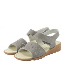 Sandale gri din piele naturala Catis M5 382