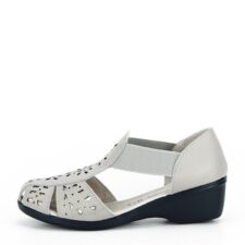 Sandale gri din piele naturala Ozana M5 14827