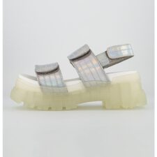 Sandale masive cu aspect holografic