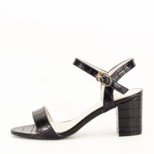 Sandale negre cu imprimeu Violeta 130 8346