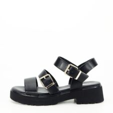 Sandale negre cu talpa groasa 3210 126 14861