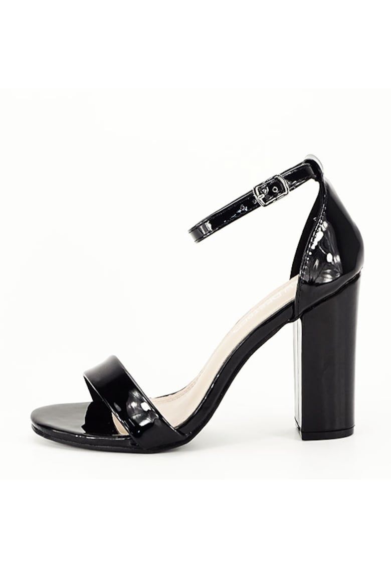 Sandale negre cu toc gros BL720 130 2463 1 Sandale negre cu toc gros BL720 130 2463