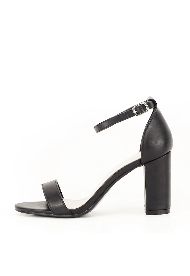 Sandale negre cu toc gros Ingrid 125 5349 1 Sandale negre cu toc gros Ingrid 125 5349