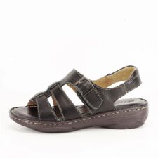 Sandale negre din piele naturala Lucky 129 999
