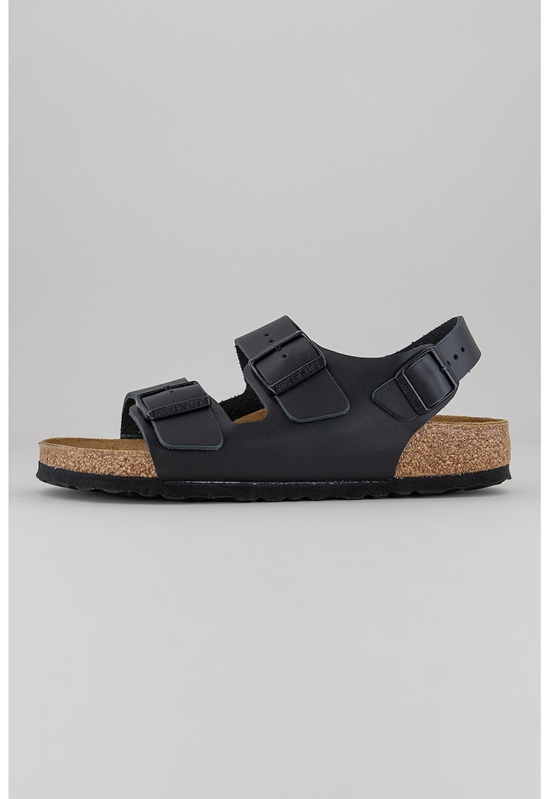 Sandale pentru barbati - Milano Bs - Piele - Negru 1 Sandale pentru barbati - Milano Bs - Piele - Negru