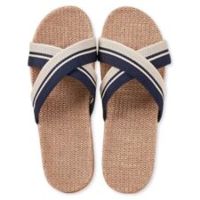 Sandale  pentru barbati - din in - respirabile - bleumarin