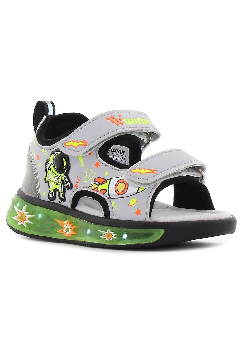 Sandale pentru bebeluși - XYL gri intermitent 1 Sandale pentru bebeluși - XYL gri intermitent