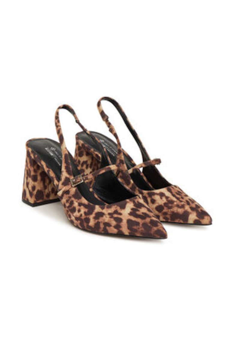 Sandale pentru dama - 305527127 - piele ecologica - imprimeu leopard 1 Sandale pentru dama - 305527127 - piele ecologica - imprimeu leopard