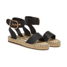 Sandale pentru femei -  piele ecologica - negru -