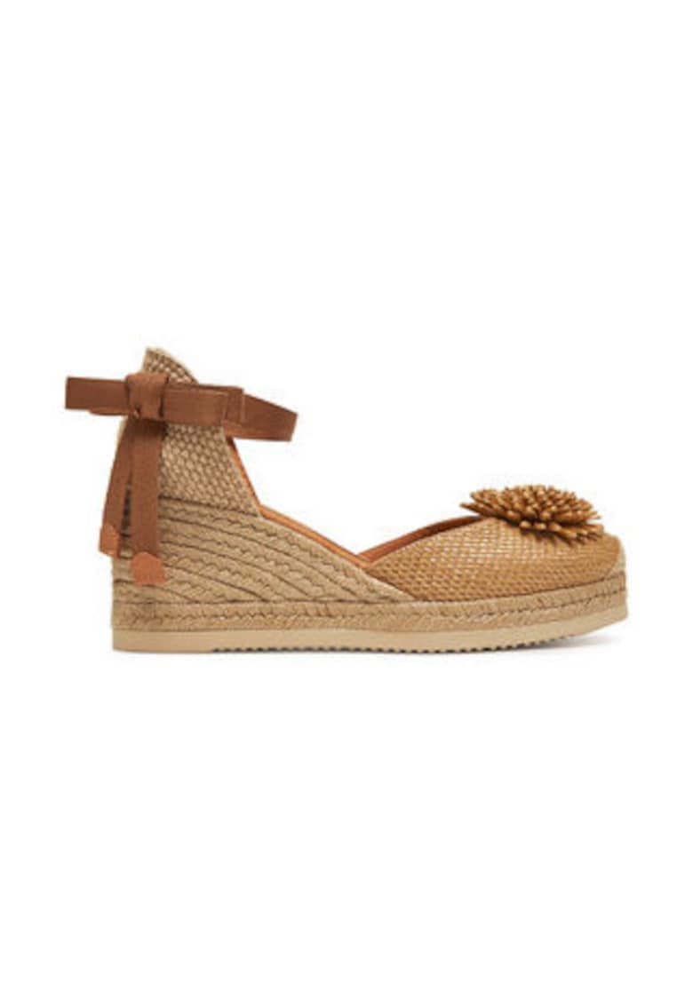 Sandale pentru femei - piele naturala - maro - 1 Sandale pentru femei - piele naturala - maro