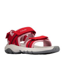 Sandale pentru fete -  Expo Sea - Material textil/Cauciuc - Rosu - Masura
