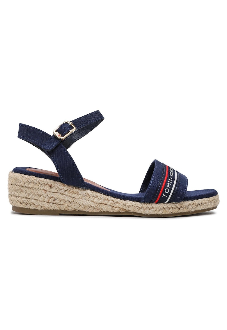 Sandale pentru fete - material textil - bleumarin - 1 Sandale pentru fete -  material textil - bleumarin -