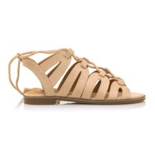 Sandale romane de piele intoarsa sintetica