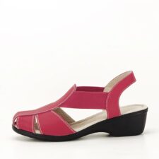 Sandale rosii din piele naturala Codruta 127 Rosu