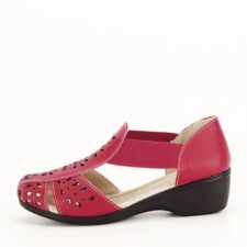 Sandale rosii din piele naturala Ozana M5 8160