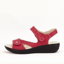 Sandale rosii din piele naturala Sara 129 2973