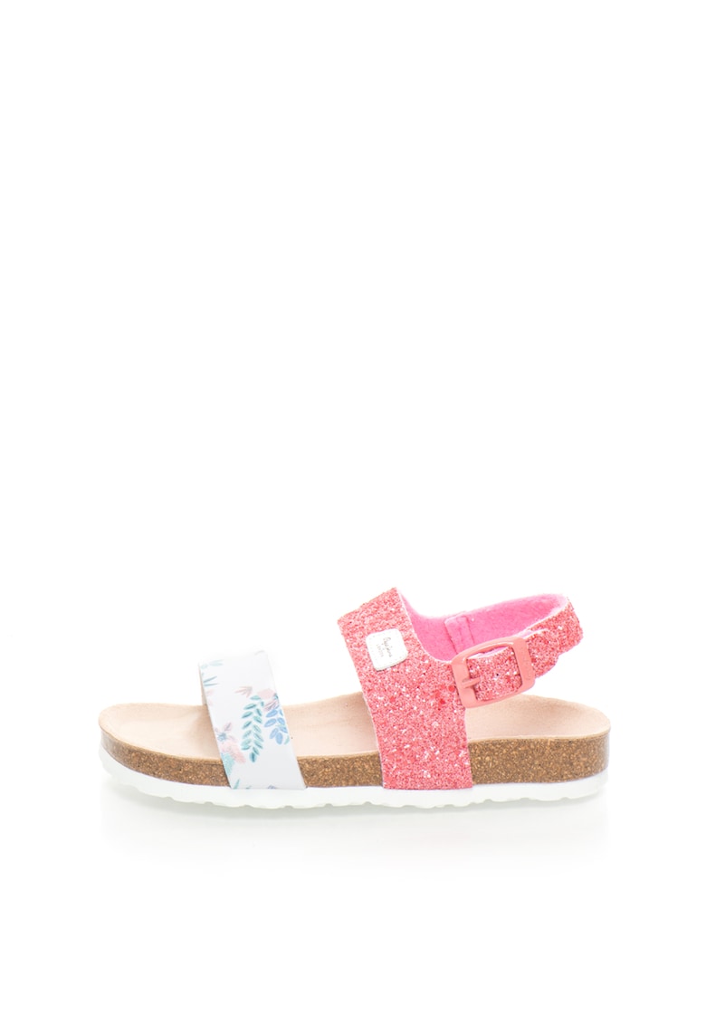 Sandale roz cu alb Bio 1 Sandale roz cu alb Bio