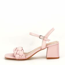 Sandale roz deschis cu toc gros BL6380 128 11125