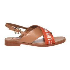 Sandale slingback cu bareta cu logo