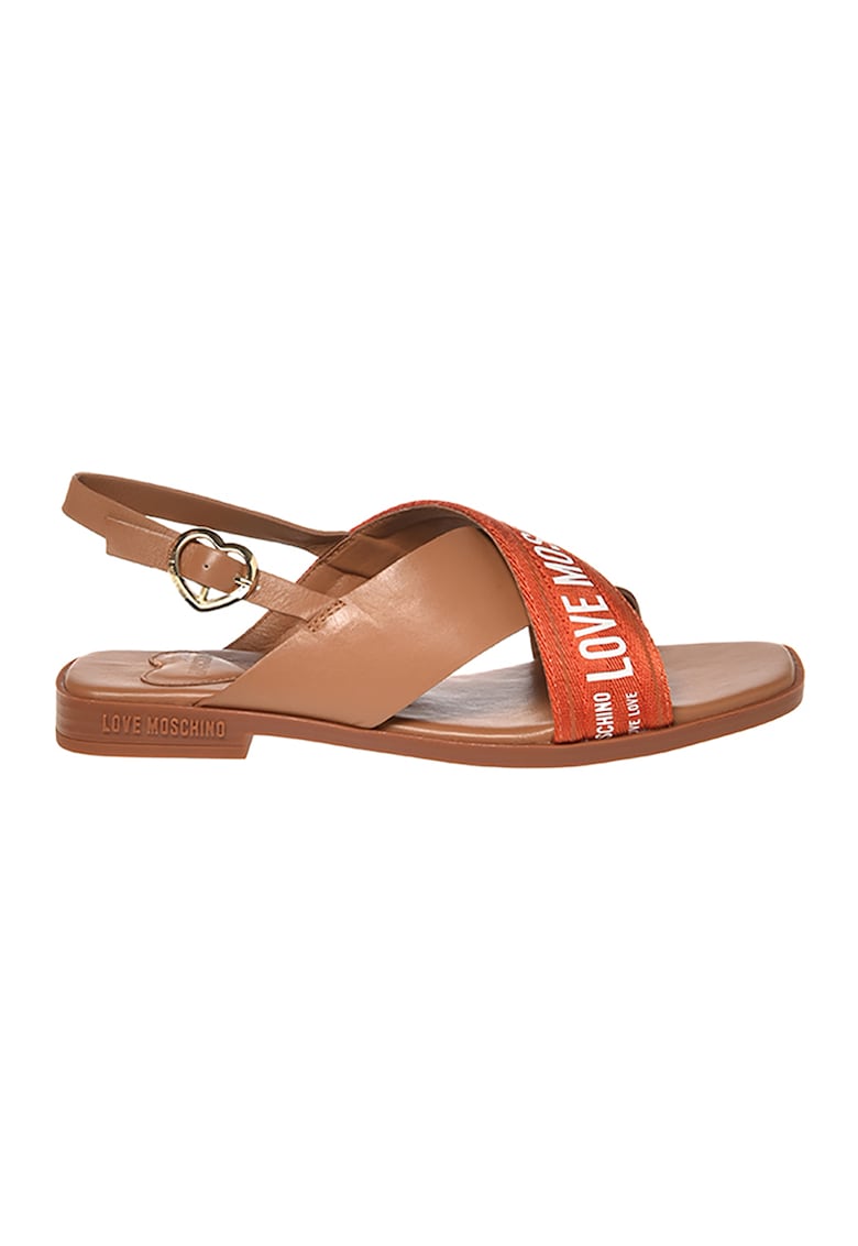 Sandale slingback cu bareta cu logo 1 Sandale slingback cu bareta cu logo