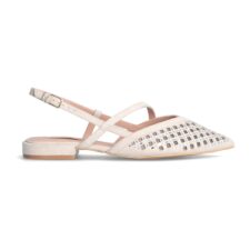 Sandale slingback cu design perforat