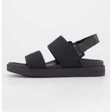 Sandale slingback cu detalii logo