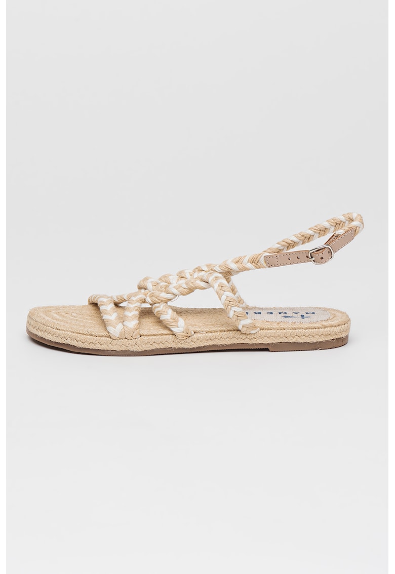 Sandale slingback cu model impletit 1 Sandale slingback cu model impletit