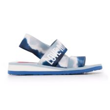 Sandale slingback cu model tie-dye