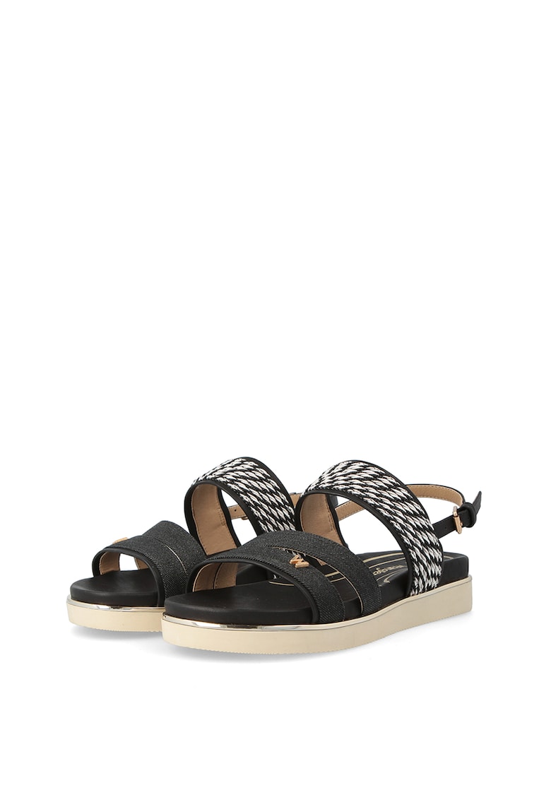Sandale slingback cu monograma discreta Karen 1 Sandale slingback cu monograma discreta Karen