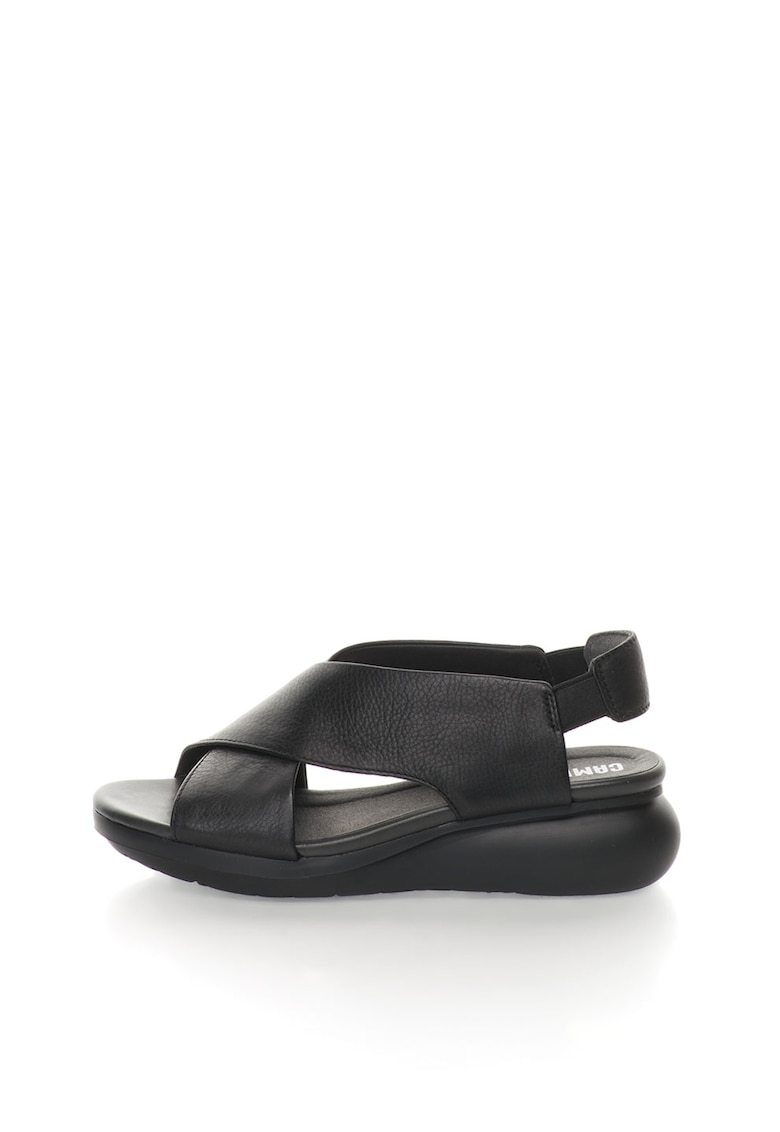 Sandale slingback - cu platforma - de piele Balloon 1 Sandale slingback - cu platforma - de piele Balloon