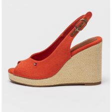 Sandale slingback cu talpa wedge Flag