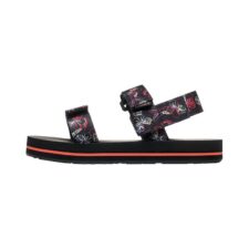 Sandale slingback cu velcro si imprimeu floral Cage