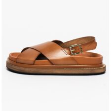 Sandale slingback de piele Marshmallow